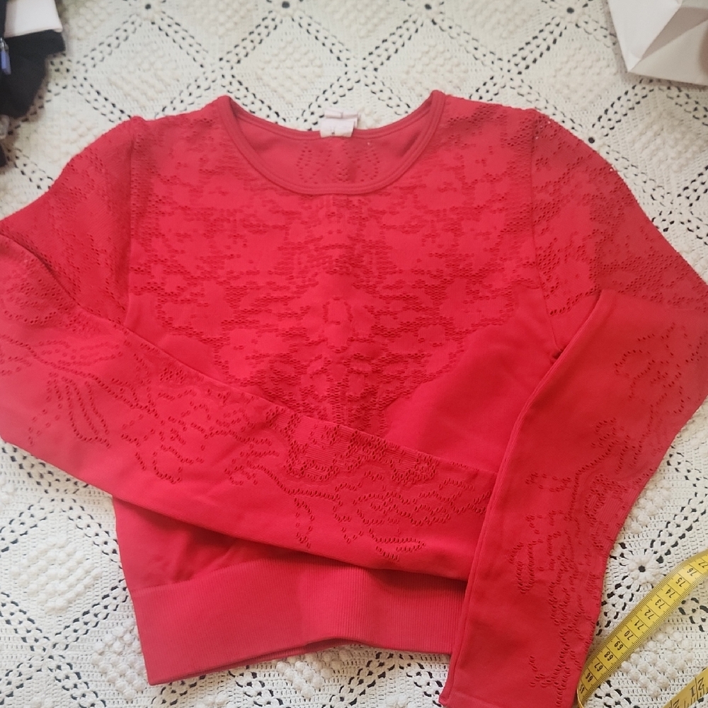 Fabletics Red Crop Top